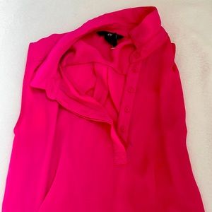 Pink semi see through dress mini from H&M